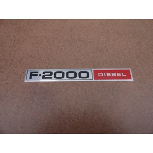 Chapinha do Emblema Lateral  Logo F-2000 Diesel 1980 a 1982 Nova