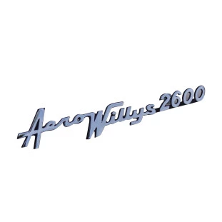 Emblema Lateral Paralama Aero Willys 2600 - Unitário