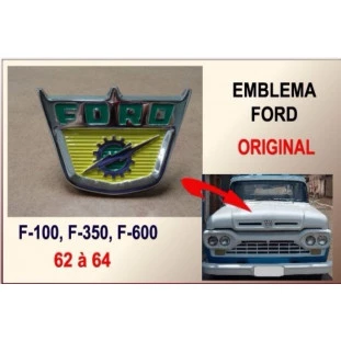 Emblema Bico Capô Ford F-100 1962 a 1964 Original Usado
