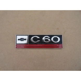 Emblema Lateral Chevrolet C-60 1967 a 1971 Cromado Original Usado