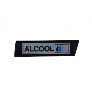 Emblema Álcool Friso Lateral Paralama Direito Del Rey e Scala Ouro e Prata 1982 a 1984 Original Novo