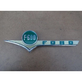 Emblema Lateral Esquerda Capô F-600 59 à 61 Original Usado