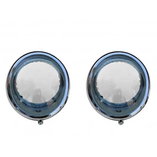 Farol Dianteiro Lente Lisa Vidro Fusca 1956 a 1962 Novo - Par