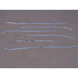Friso Meio Teto Vinil Dodge Charger Inox - Jogo