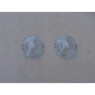 Lente Pisca Dianteiro Vidro Jeep Modelo Grande - Par