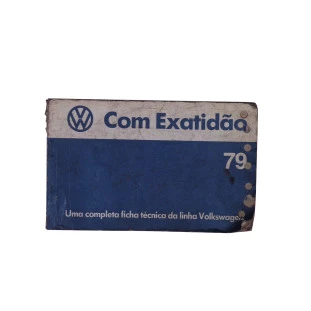 Livreto Manual com Exatidão Volkswagen até 1979 Original Usado