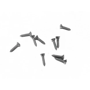 Parafuso Cabeça Cônica Fenda 4,8 x 22mm Auto Atarraxante Zincado Jogo com 10