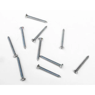 Parafuso Cabeça Cônica Fenda 4,8 x 45mm Auto Atarraxante Zincado Jogo com 10
