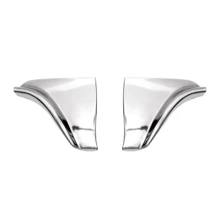 Polaina Saia Traseira Inox Chevrolet Bel Air Impala 1958 - Par