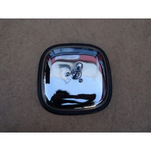 Retrovisor Externo Quadrado Cromado
