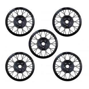 Roda Aro 21 Ford Model A 1928 1929 Fordinho Preta Nova - Jogo com 05