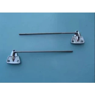 Suporte Quebra Sol Cromado F-100 56 à 71 - Par