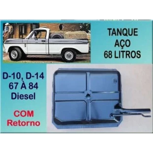 Tanque Combustível 68 Litros D-10,D-14 67 à 84 Diesel com Retorno