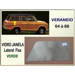 Vidro Janela Lateral Fixa Traseira Veraneio 64 à 88 Verde