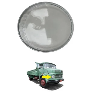 Lente do Farol Mercedes Benz 1113 1313 1513 1519 Oval Lisa