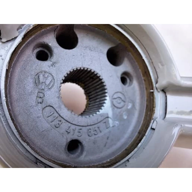 Volante Cálice Fusca Até 73 Estria Grossa Restaurado Marfim