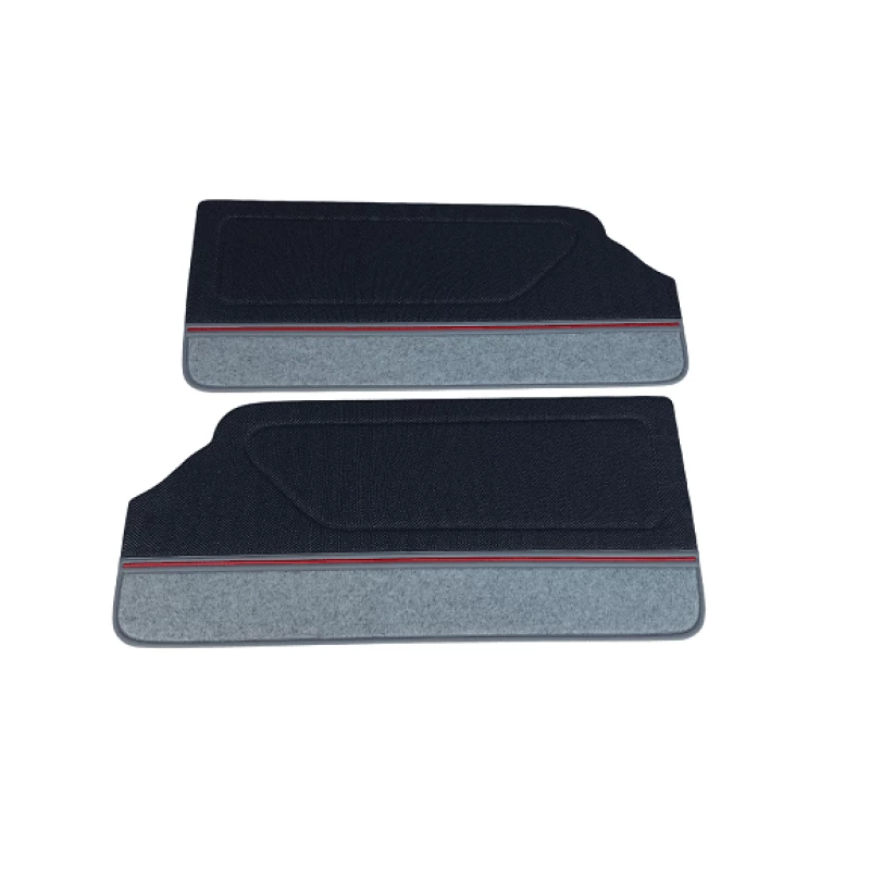 Forro Porta Gol Gti Quadrado 89 À 94 Vermelho Laguna Carpet - Par 