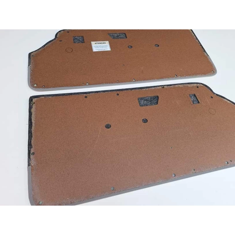 Forro Porta Gol Gti 89 À 94 Vermelho Laguna C/ Carpet + Tecido Traseiro - Jogo