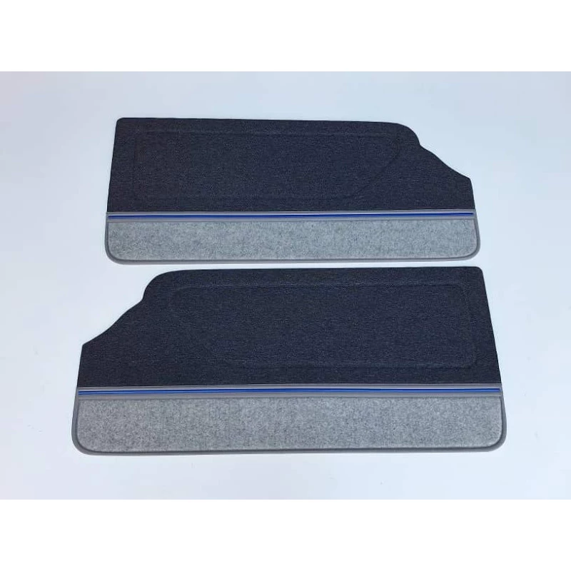 Forro Porta Gol Gti Quadrado 89 À 94 Azul Arpoador Carpet - Par