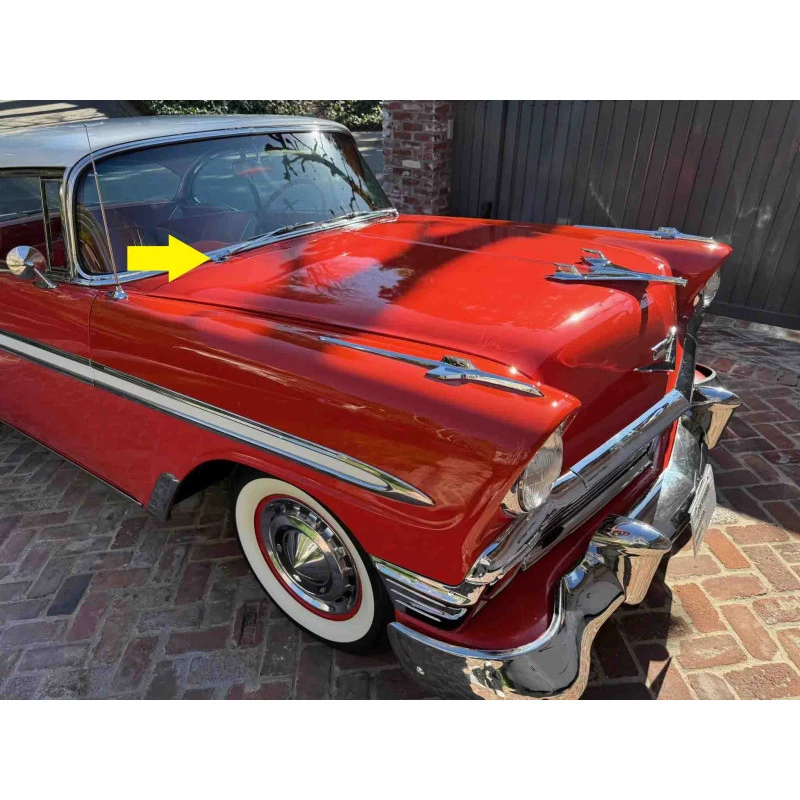 Acabamento Direito Pivô Limpador Parabrisa Bel Air 1955 1956 Original Usado
