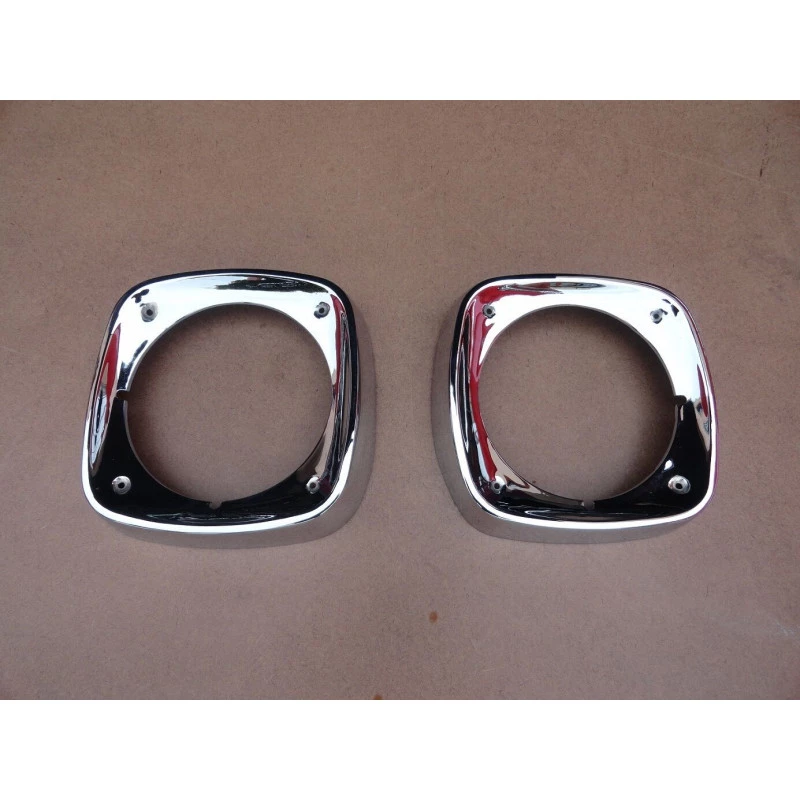 Aro Farol C-10 Veraneio 1968 a 1978 Cromado Original - Par