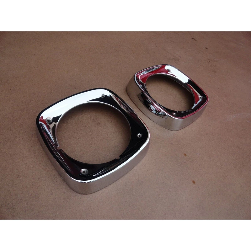 Aro Farol C-10 Veraneio 1968 a 1978 Cromado Original - Par