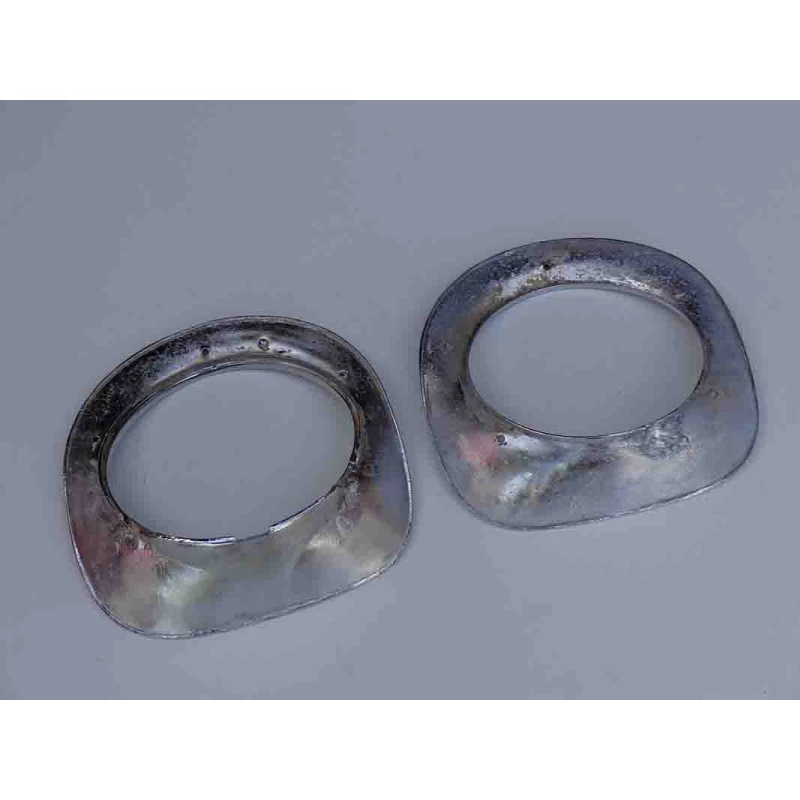 Aro Moldura Farol Chevrolet Marta Rocha 55 A 57 com Detalhe Usado - Par