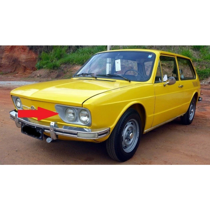 Aro Moldura do Farol Brasilia 73/82 e Variant II 78/81 - Par