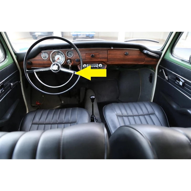 Aro Volante Buzina Cromado com Botão Variant TL TC Karmann Ghia Zé do Caixão 1600