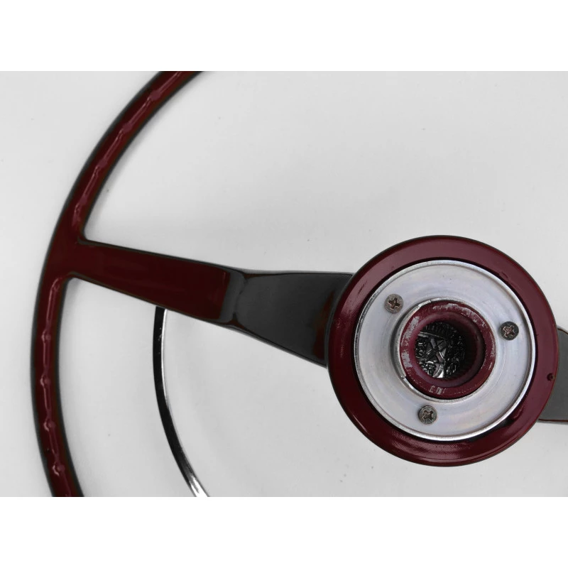 Volante Cálice Fusca até 73 Vermelho Cereja Completo Novo Estria Grossa Reprodução