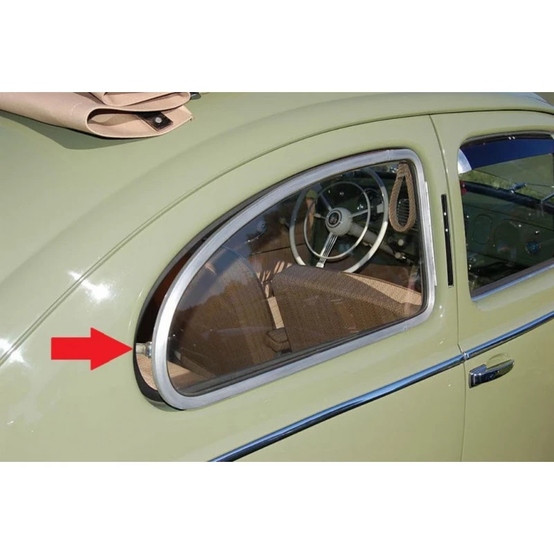 Trinco Janela Basculante Lateral Direito Preto Fusca 1959 à 1973 Novo