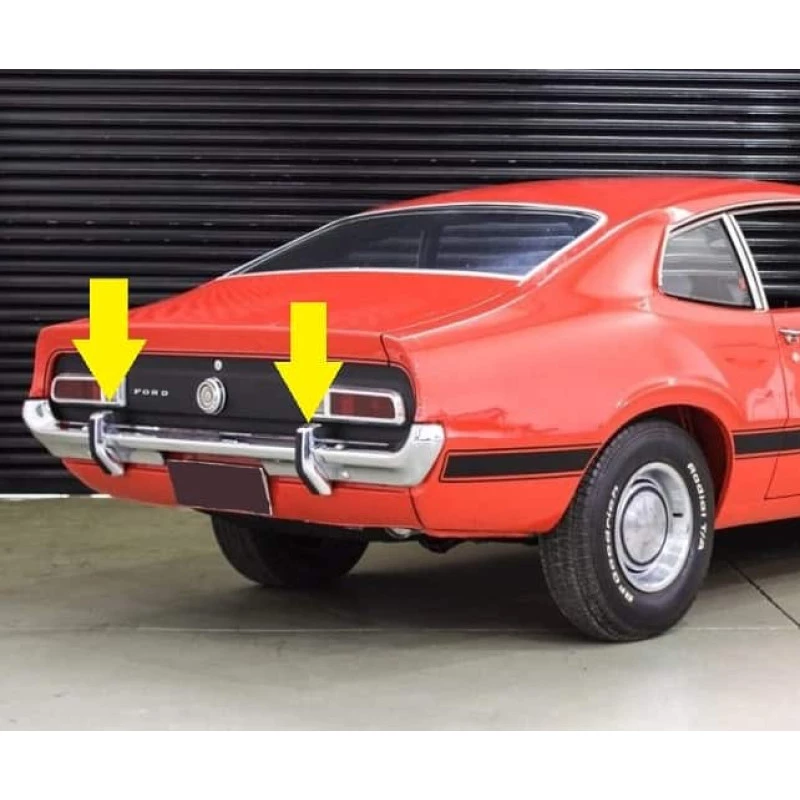 Batente Parachoque Traseiro Maverick Original Restaurado Par