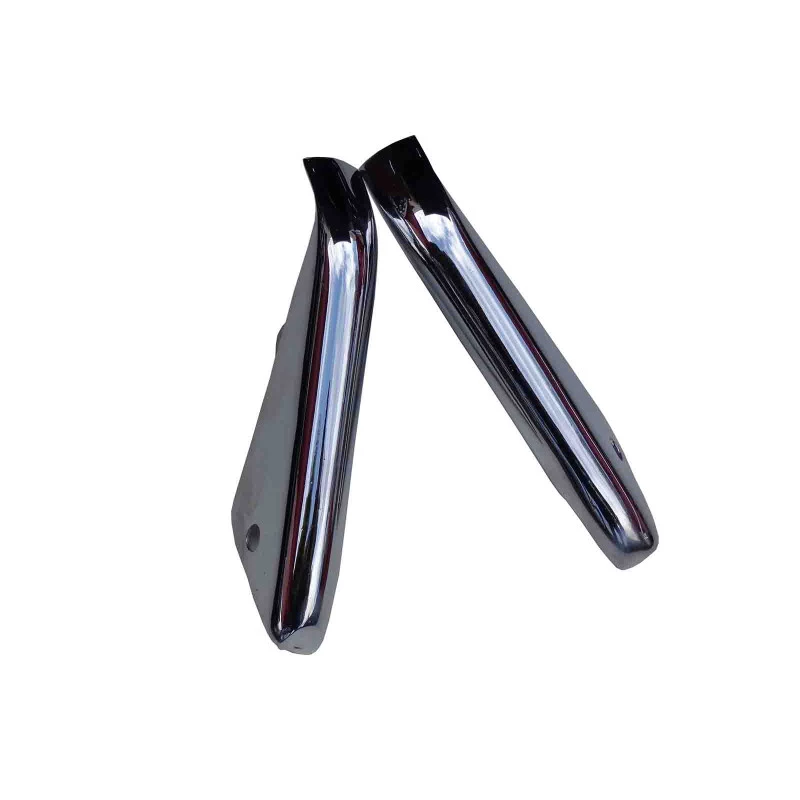 Batente Parachoque Dianteiro Placa Chev Impala Bel Air 1959 Cromado - Par