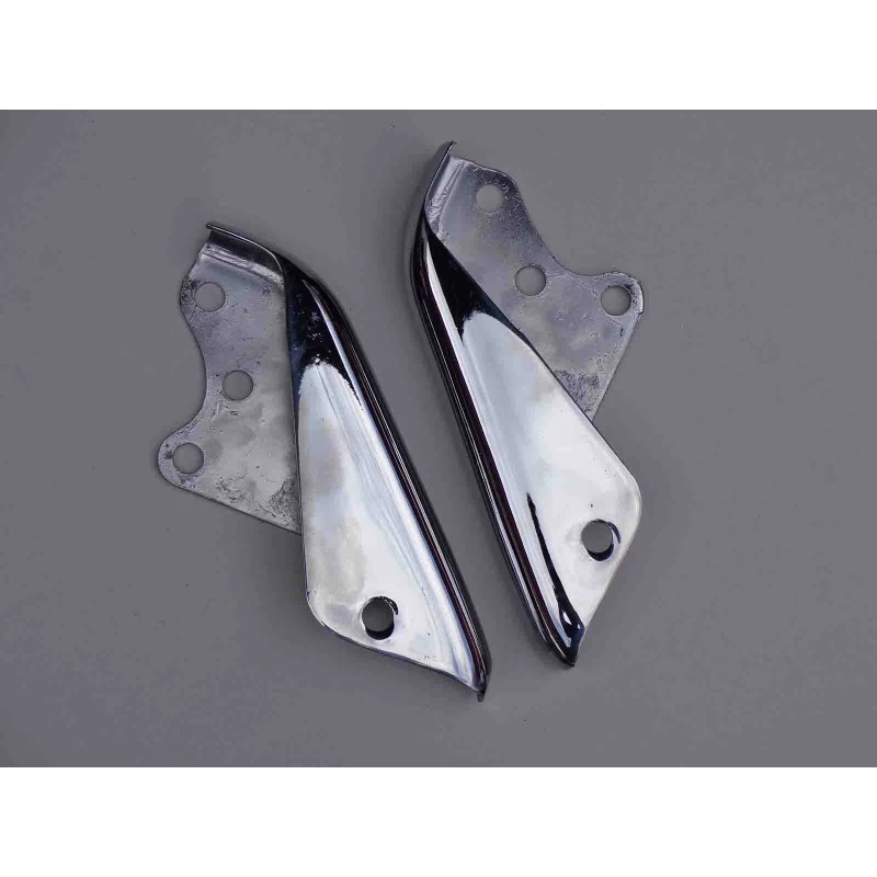 Batente Parachoque Dianteiro Placa Chev Impala Bel Air 1959 Cromado - Par