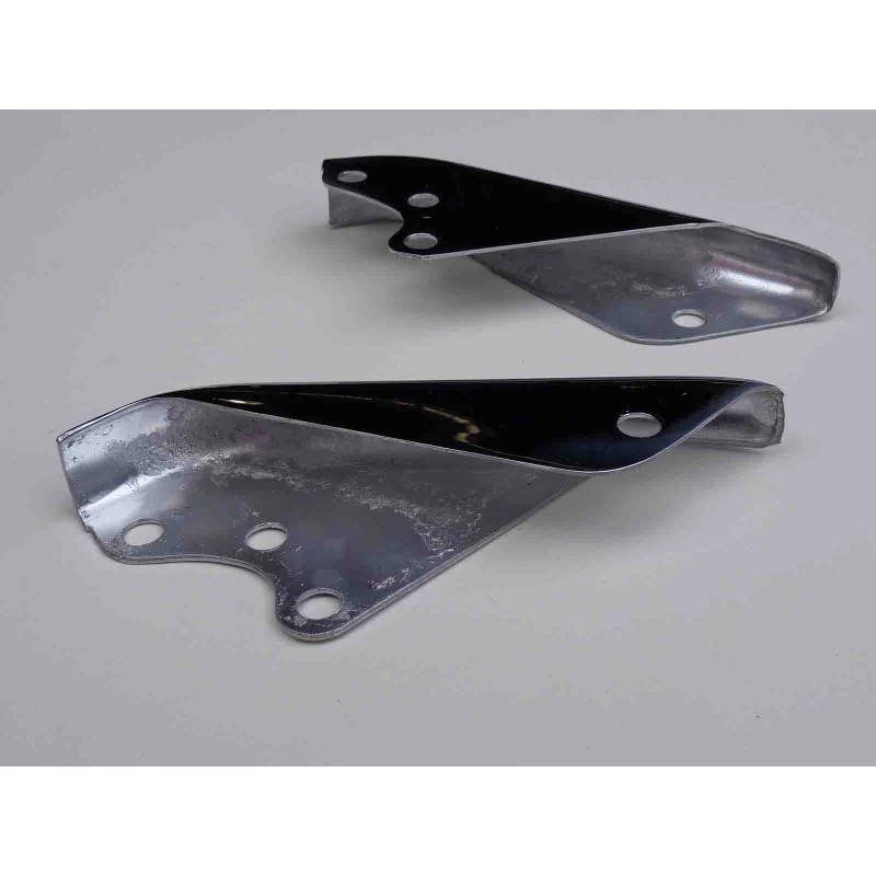 Batente Parachoque Dianteiro Placa Chev Impala Bel Air 1959 Cromado - Par