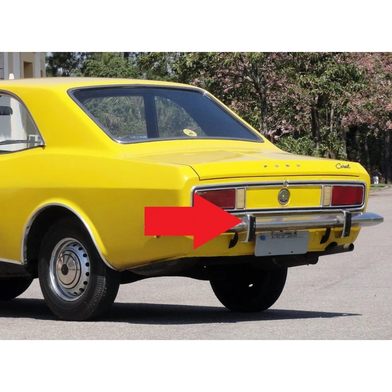 Batente Parachoque Traseiro Corcel Belina 73 a 74 Original Esquerdo