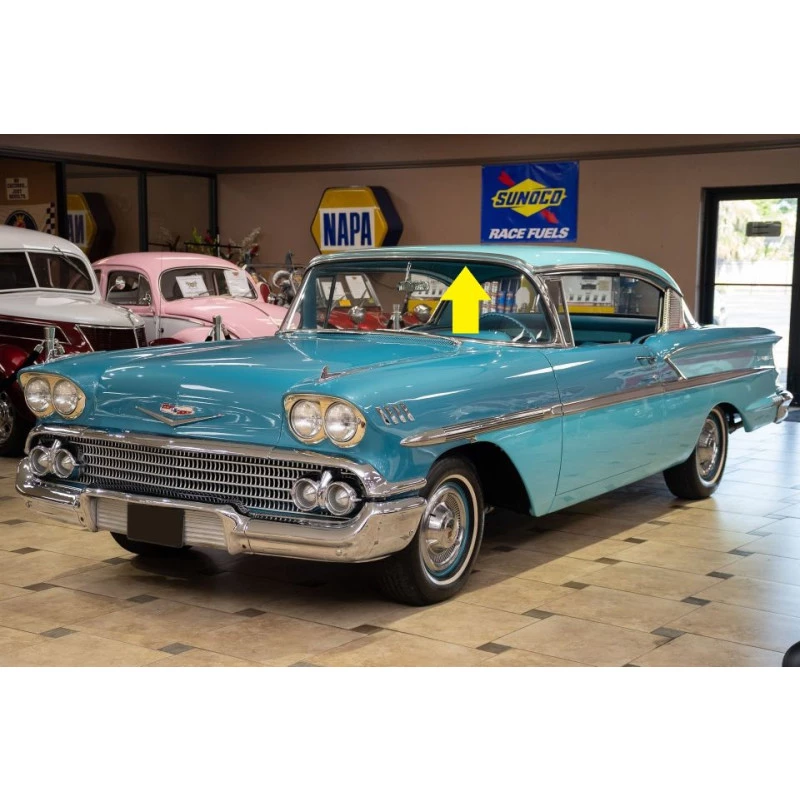 Borracha Parabrisa p/ Friso Bel Air 1958 2 e 4 Portas Importada Nova