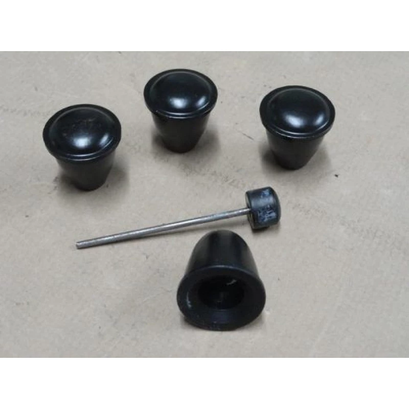 Botão com Esguicho Fusca até 70 Preto