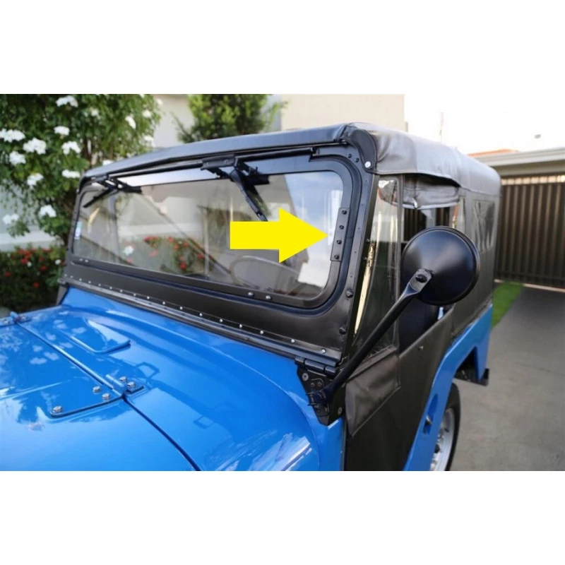 Braço Catraca Dobradiça Parabrisa Basculante Móvel Jeep Willys CJ5 Original - Par
