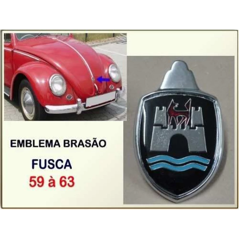 Emblema Brasão Fusca 59 à 63 Alemão, Americano, Mexicano