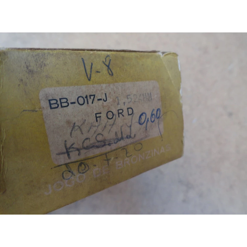 Bronzina de Mancal Motor Ford V8 Nacional 0,60 1,524mm - Jogo