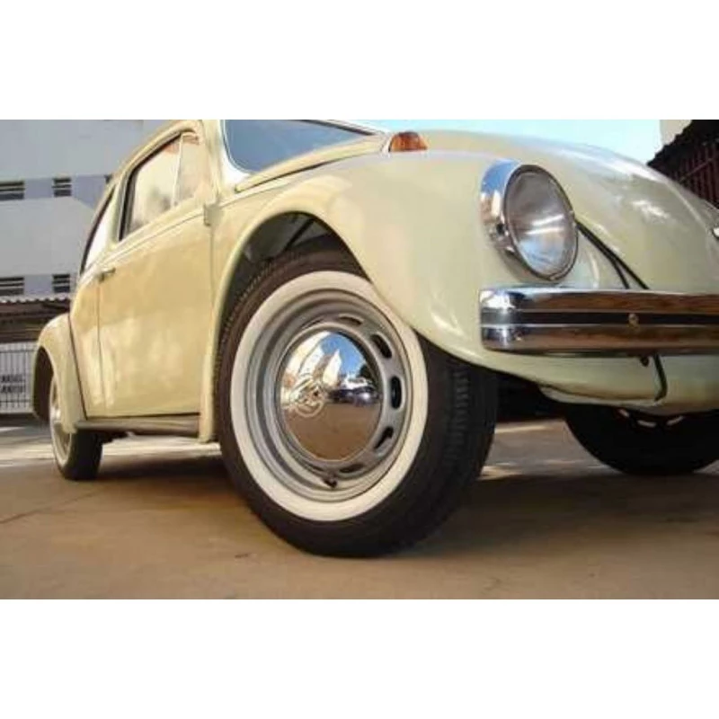 Calota abaulada 5 furos cromada Vw Fusca 1200, 1300 5 Furos - Unitário