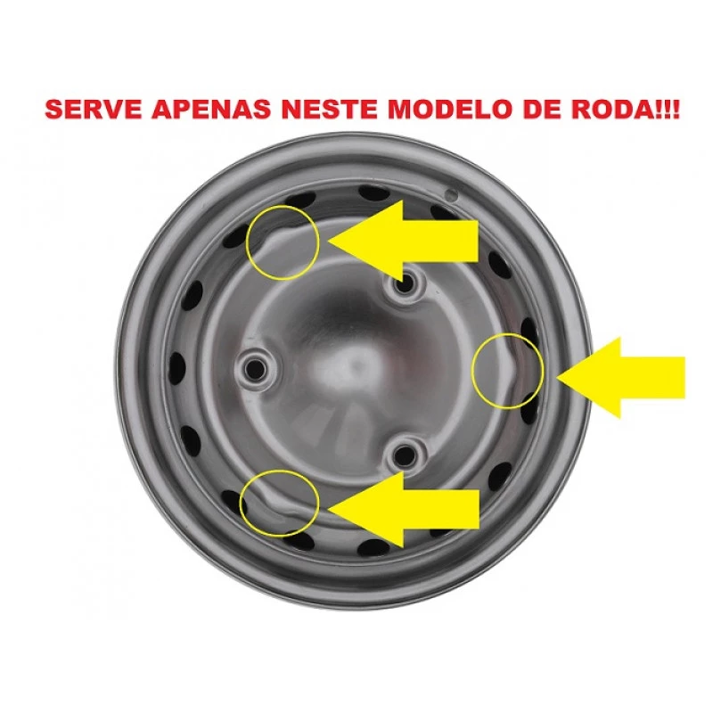 Calota Corcel I Belina I 1975 a 1977 Cromada Nova - Jogo