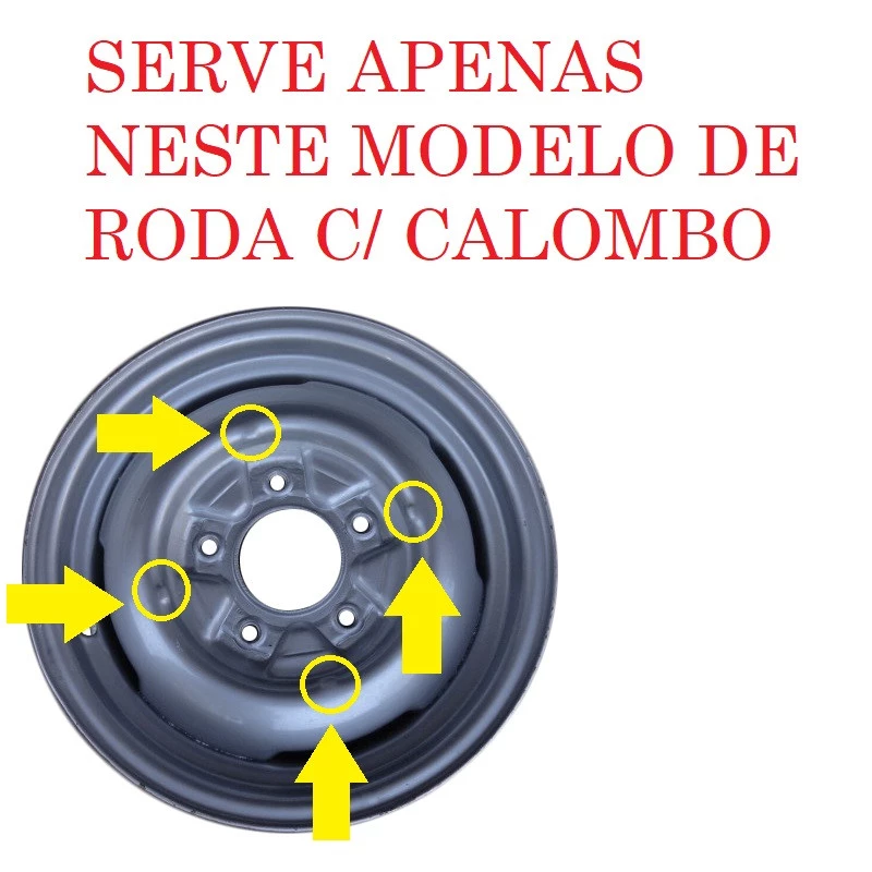 Calota Ford F-100 F-1000 1972 a 1985 Cromada Pintada Nova - Jogo
