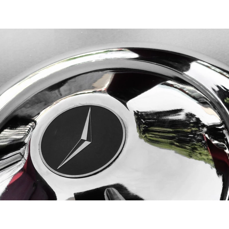 Calota DKW Belcar Vemaguet Fissore Cromada Nova Emblema Metal Jogo 