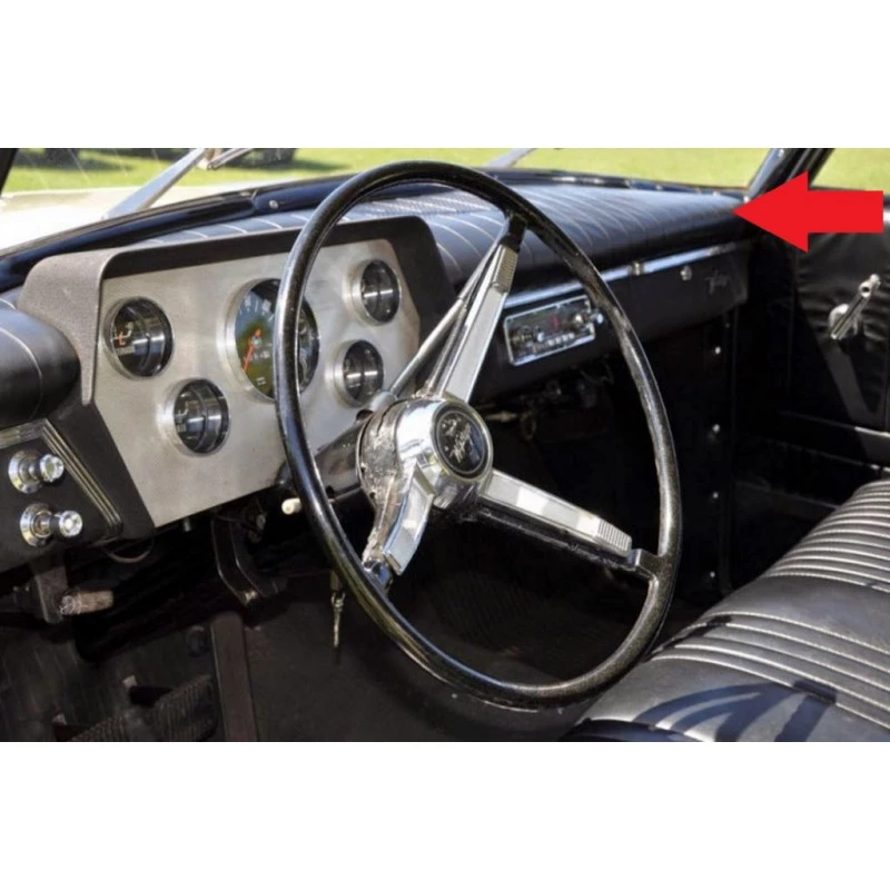 Capa Painel Tabelier Aero Willys Itamaraty 1963 à 1971 Preta Nova