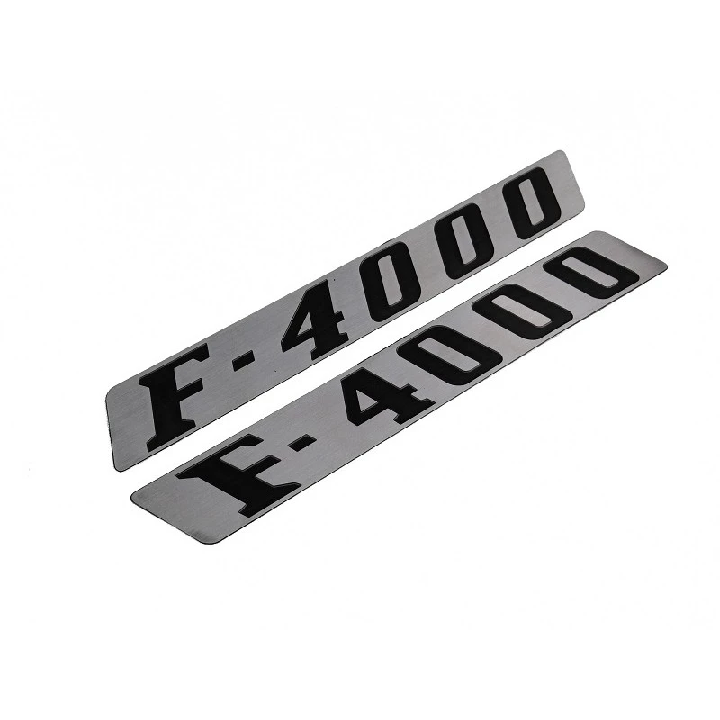 Emblema F-4000 Logo Lateral Capô F-4000 1972 a 1979 Par