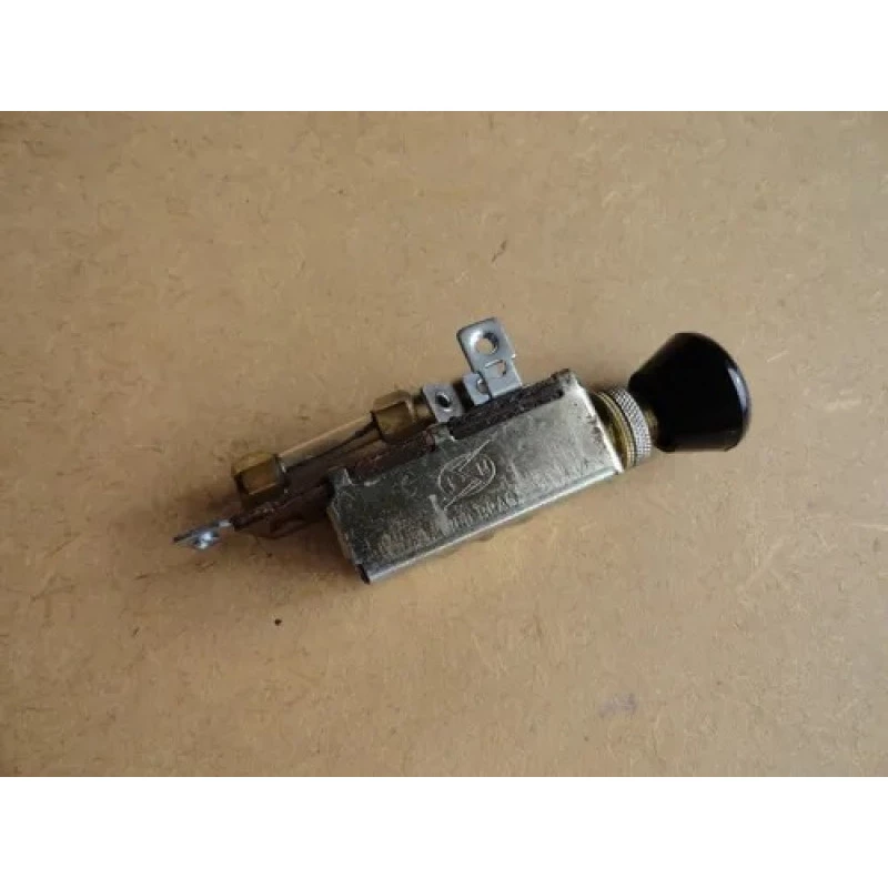 Chave De Luz 2 Posições Com Botão Preto Hot Rod Carro Antigo