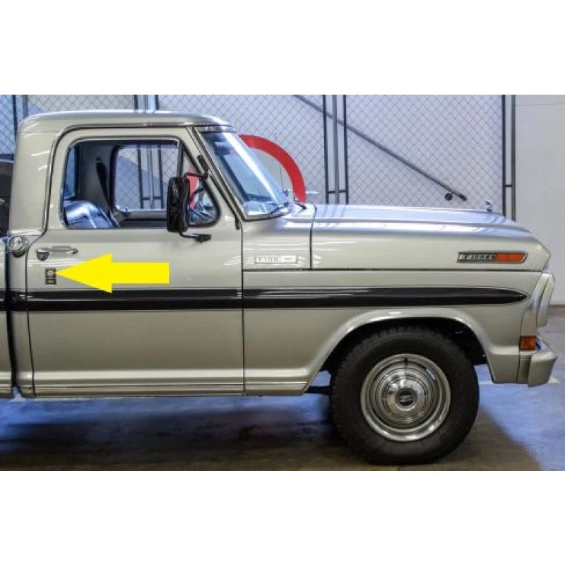 Cilindro da Porta F-100 F-1000 1972 a 1992 Direito Cromado