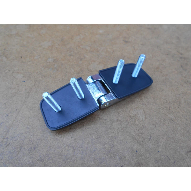 Dobradiça Externa P/ Capota de Fibra ou Tampão Maritimo Cromada